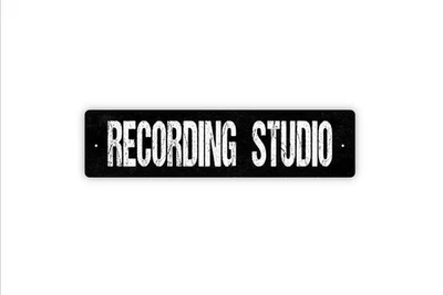 Recording Studio Metal Sign - Music Voice Instrument Band - Image 1 of 4