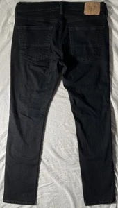 Abercrombie Fitch Jeans Hombre 33”x32” Calce Ajustado Negro - Imagen 1 de 8