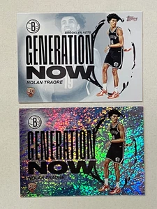 2025-26 Topps Basketball Holo Foil Generation Now Nolan Traore RC + Base Nets - Picture 1 of 2