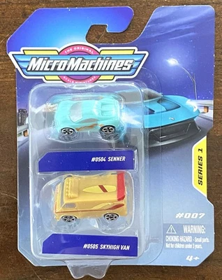 Micro Machines Series 1 #007 2-Pack Senner & Skyhigh Van НОВЫЙ запечатанный - Изображение 1 из 2