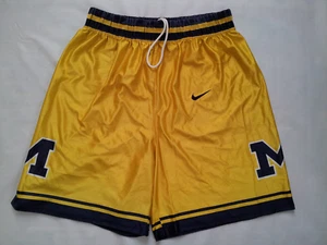 PANTALONES CORTOS DE BALONCESTO CLÁSICOS VINTAGE HECHOS EN EE. UU. NIKE MICHIGAN WOLVERINES FAB 5 XL - Imagen 1 de 6