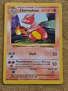 Pokemon Shadowless Charmeleon 24/102 - Picture 1 of 5