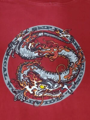SMP International Dragon Logo Skateboard T Shirt Size Large - Image 1 of 4