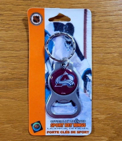 COLORADO AVALANCHE Hockey Metal NHL Bottle Opener Key Ring Keychain - BRAND NEW Cover