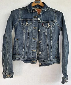Kids Levi Strauss Jean Trucker Jacket Size XS School Fall - Picture 1 of 4