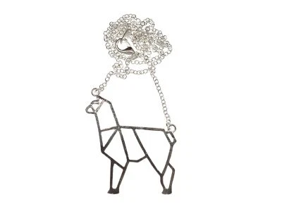 Collar Lama Alpaca Origami Miniblings Collar Animal Huftier Perú Camello 50cm Foto 1 de 3