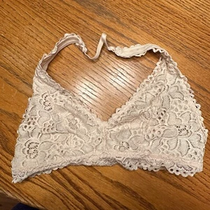 Aerie Bra Halter Lacy Ivory Small Women's - Picture 1 of 4