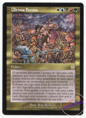 Last Stand Portuguese Mtg MISPRINT. Cardname doubleprinted in White - Imagen 1 de 4
