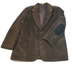 Vintage Pioneer Wear Western Blazer Jacket Sport Coat Corduroy Patch READ DETAIL - Picture 1 of 12