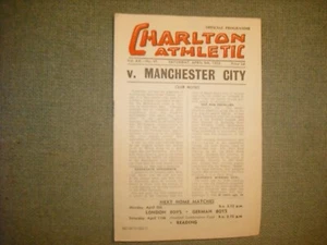 CHARLTON ATHLETIC V MANCHESTER CITY (DIV 1) 4-4-53 - Picture 1 of 3