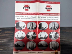 Horarios de pasajeros PRR 30 de julio de 1967 Pennsy - Imagen 1 de 4