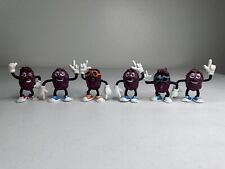 Vintage '80s California Raisins Clay Figures, R&B Icon Collectibles Lot of 6