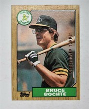 2017 Topps Rediscover Stamped Buyback 1987 #496 Bruce Bochte