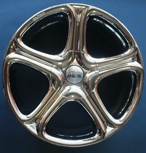 Nueva rueda cromada Antera con tapa central, 8Jx17 H2 ET 35 - Imagen 1 de 9