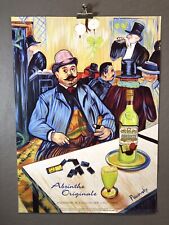 ABSINTHE Ad Poster, Homage A ToulouseLautrec by artist John Pacovsky, New 19x26”