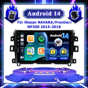 FÜR NISSAN NAVARA/FRONTIER/NP300 2015-2018 AUTORADIO CARPLAY ANDROID 14 GPS NAVI - Bild 1 von 18