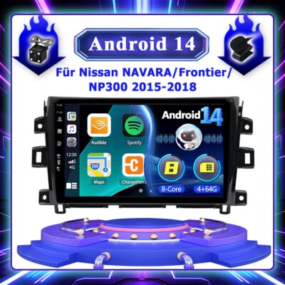FÜR NISSAN NAVARA/FRONTIER/NP300 2015-2018 AUTORADIO CARPLAY ANDROID 14 GPS NAVI - Bild 1 von 4