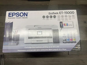 New Seal Epson EcoTank ET-15000 Wireless Color Inkjet AIO Printer/Scan/Copy/Fax - Picture 1 of 2