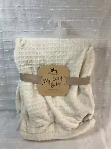 Adirondack Babydecke quadratisch geprägt cremeweiß Plüsch Security Lovey 30"x40" - Bild 1 von 9