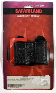 NEW SAFARILAND 079-89-8 OPEN TOP DOUBLE MAGAZINE POUCH HOLDER COLT S&W - Picture 1 of 3