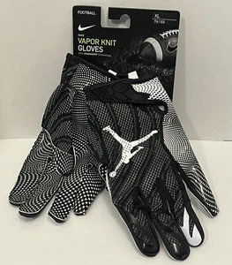 Nike Air Jordan Vapor Knit Receiver Football Gloves Black Mens XL CJ9849 091 New - Picture 1 of 4