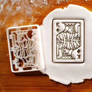 King of Spade Playing Card Cookie Cutter - Poker, casino night, las vegas theme - Picture 1 of 4