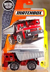 2016 Matchbox Construction 45/125 MBX TURF HAULER Red-Gray w/Chrome Ring 8 Spoke - Picture 1 of 6