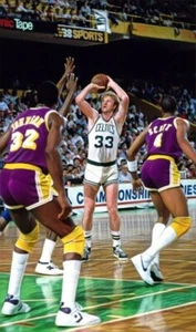 Classic Sports Prints - Larry Bird - Boston Celtics - Ready2hang - Huge Canvas - Picture 1 of 4