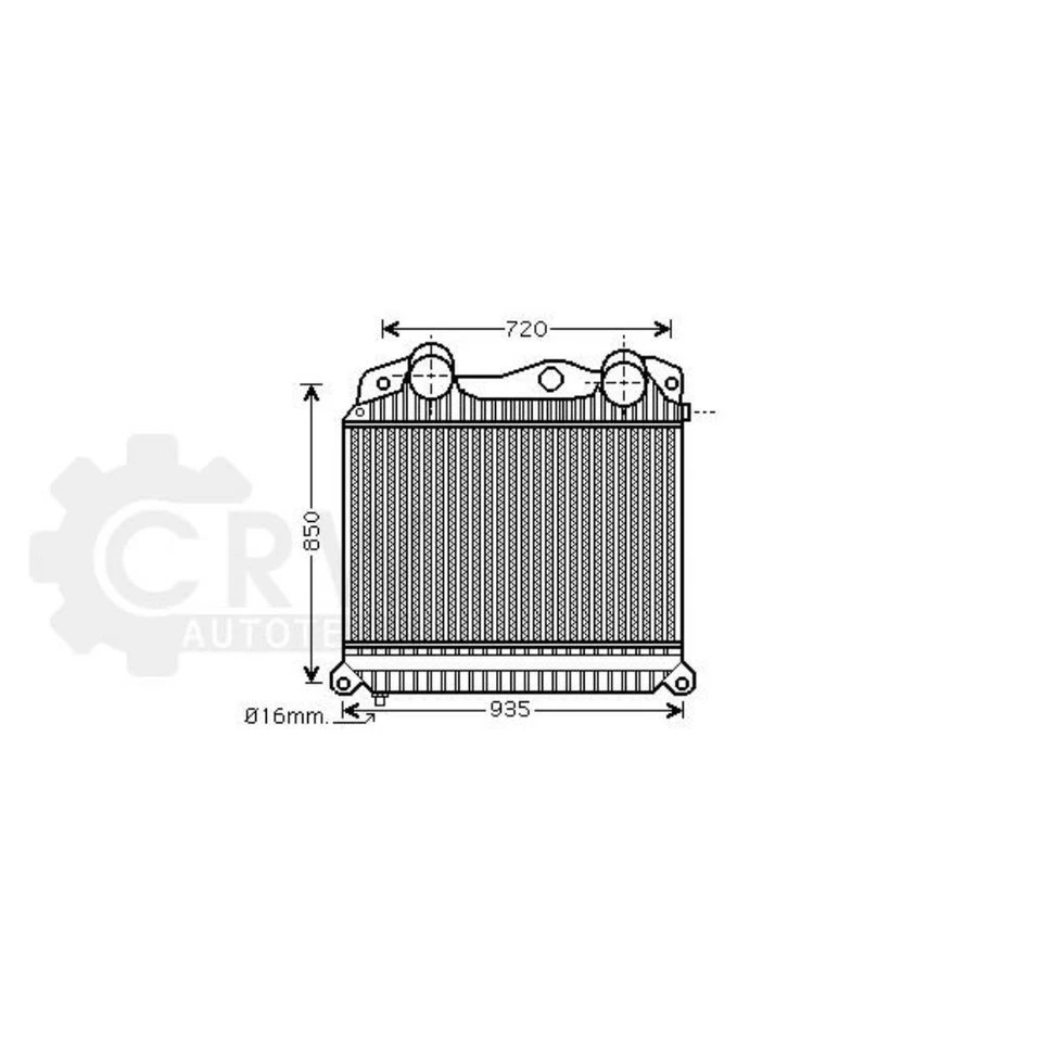 Intercooler Alluminio per Mitsubishi Space Wagon N3_W N4_W N1_W N2_W tema - Immagine 1 di 1