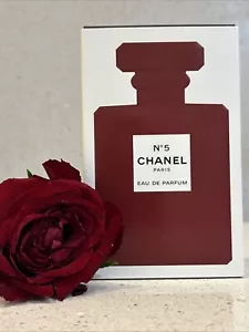 Genuine Chanel No 5 Eau de Parfum Limited Red Edition 100ml BNIB - Picture 1 of 12