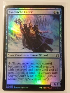Avalanche Caller - NM - FOIL - UNCOMMON [Kaldheim] MTG - Picture 1 of 1