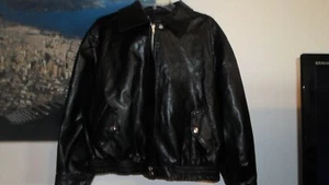 Jacke-Damen-M-Schwarz-Kunstleder - 100 % Polyester-China - Bild 1 von 10