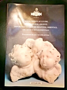 1992 CATALOGO ASTA SEMENZATO ARREDI DIPINTI SCULTURE BRONZI MARMI ARGENTI MAIOLI - Foto 1 di 4