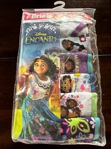 6 Pack Disney ENCANTO Girls Size 4 Briefs Panties Underwear 100% Cotton *SAVE - Picture 1 of 2