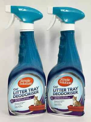Simple Solution Cat Litter Tray Odour Deodoriser Eliminator Spray 2 X 500ml - Image 1 of 4