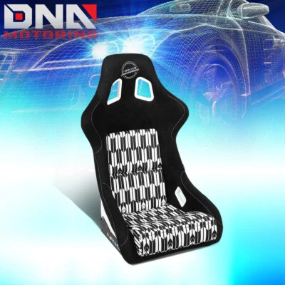 NRG Innovations Fiberglass Fixed Bucket Vegan Suede Racing Seat FRP-302-YABA - Image 1 of 4