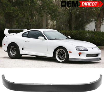 Fits 93-98 Toyota Supra P Style Front Bumper Lip Spoiler Air Dam Chin - PU Foto 1 de 4