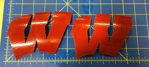 Wisconsin Badgers Decals Pro Combat Edition Multiple Colors Mini or FS Cover
