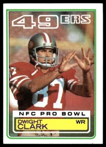1983 Topps Football Card Dwight Clark San Francisco 49ers #164 EX-MT - Picture 1 of 2