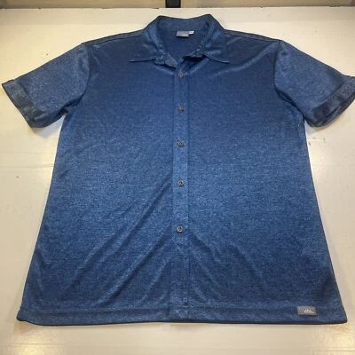 CAMISA VINTAGE NO FEAR Azul Brillante Club Manga Corta Talla Para Hombres XL Poli Nylon Foto 1 de 4