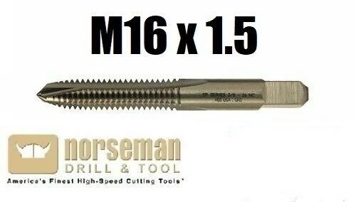M16 x 1.5 Metric 4FL Taper Tap High Speed Steel BEST QUALITY Norseman 61609