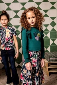 B.NOSY Mädchen Shirt langarm Longsleeve botanical green Gr.122-164 Y108-5413-372 - Bild 1 von 3