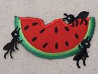 Pink Watermelon Black Ants Picnic/Food/Fruit Iron On Applique/Embroidered Patch