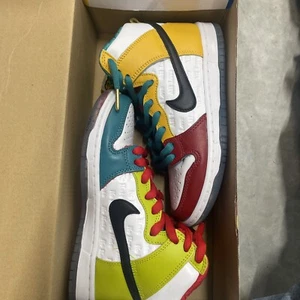 Size 4 - Nike froSkate x Dunk SB High All Love No Hate - Picture 1 of 9