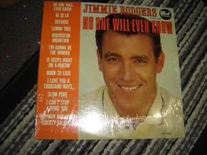 Jimmy Rodgers - No One Will Ever Know 1962 Mono Orig. Vinyl LP SW - Picture 1 of 2