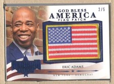 Eric Adams PG9 2022 Decision 2022 God Bless America Flag Patch Blue 2/5