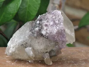 Rough and Raw Amethyst and Calcite Crystal Piece 148 Grams Unique Natural Rare - Picture 1 of 8
