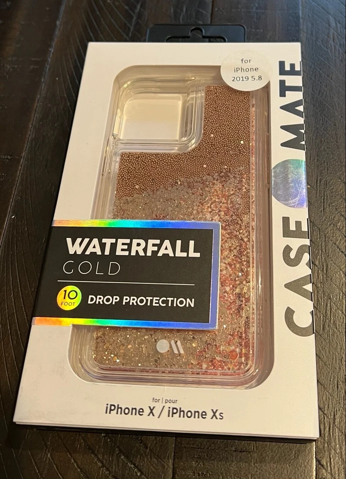 NEW Case-Mate Waterfall Series Case for iPhone 11 Pro / X / XS 5.8" - Gold - Image 1 of 1