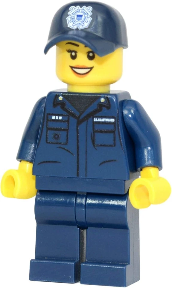 Modern Brick Warfare US Coast Guard Feminino feito com minifigura LEGO® real - Imagem 1 de 1