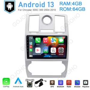 4+64GB Carplay Android 13 Car Stereo Radio For Chrysler 300C 2004-2011 GPS Navi - Picture 1 of 21